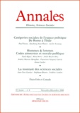  Armand Colin - Annales Histoire, Sciences Sociales N° 6 Novembre-Décembre 2000.