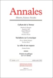  Armand Colin - Annales Histoire, Sciences Sociales N° 4 Juillet-Août 2002 : Culture de la terreur. - Variations sur la musique. La ville et son espace.