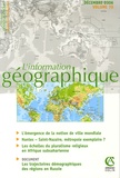 Bernard Fritsch et Elisabeth Dorier Apprill - L'information géographique N° 70, Décembre 2006 : .
