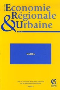 Alain Guengant - Revue d'économie régionale et urbaine N° 5, 2006 : .
