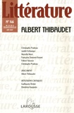 Christophe Pradeau et Judith Shlanger - Littérature N° 146, juin 2007 : Albert Thibaudet.