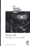 Beatrice Marelli et Giangiacomo Bravo - Revue de Géographie Alpine Tome 96, N° 3, 2008 : Mélanges 2008.