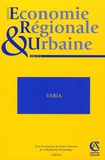 Mathieu Charron - Revue d'économie régionale et urbaine N° 4/2008 : .