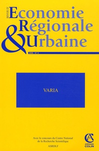 Mathieu Charron - Revue d'économie régionale et urbaine N° 4/2008 : .