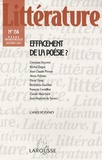 Christian Doumet et Michel Deguy - Littérature N°156 : Effacement de la poésie ?.
