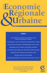 Claude Lacour - Revue d'économie régionale et urbaine N° 4 : .