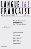 Pascale Hadermann et Michel Pierrard - Langue française N° 165, Mars 2010 : La scalarité.