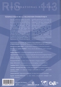 La revue internationale et stratégique N° 113, printemps 2019 Géopolitique de la transition énergétique