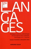 Jacques Fontanille et Alessandro Zinna - Langages N° 213, mars 2019 : Dialogue entre la sémiotique structurale et les sciences - Hommage à Algirdas Julien Greimas.