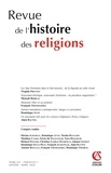  Anonyme - Revue de l'histoire des religions N° 1/2020 : .