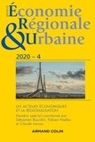 Sébastien Bourdin et Fabien Nadou - Revue d'économie régionale et urbaine N° 4/2020 : Les acteurs économiques et la régionalisation.