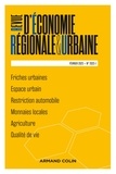 André Torre - Revue d'économie régionale et urbaine N° 1/2023, février 2023 : Varia.