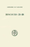Guy Lafontaine et  Grégoire de Nazianze - Discours 24 A 26. Edition Bilingue Francais-Grec.