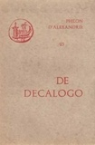  Philon d'Alexandrie - De Decalogo.