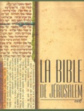  Collectif - La Bible De Jerusalem. Toile Verte.