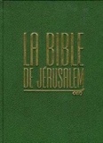  Ecole biblique de Jérusalem - La Bible De Jerusalem. Grand Format Cuir Vert Bouteille.