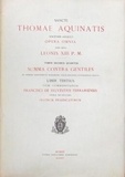  Thomas d'Aquin - Opera Omnia Tome 14 : Summa contra gentiles - Liber tertius.