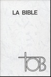  Société biblique française - La Bible TOB - Traduction oecuménique de la Bible comprenant l'Ancien et le Nouveau Testament, Skivertex bleu, tranche or.