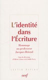 Olivier Artus et Joëlle Ferry - L'identité dans l'Ecriture - Hommage au professeur Jacques Briend.