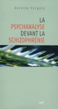 Antoine Vergote - La psychanalyse devant la schizophrénie.