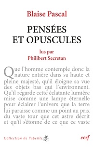 Blaise Pascal et  SECRETAN PHILIBERT - Pensées et opuscules.