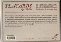 Placards & Libelles N° 8, 3 mars 2022 Guerre d'Algérie, pour saluer Camus