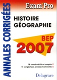 Jean Menand - Histoire Géographie BEP - Annales corrigées.