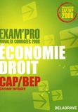 Patrice Barthélémi - Economie Droit CAP/BEP secteur tertiaire - Annales corrigées.