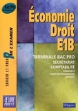Patrice Barthélémi - E1B Economie Droit Tle Bac Pro.