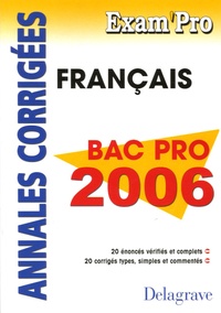 Lionel Audion - Français Bac Pro 2006.