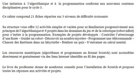 Cahier d'algorithmique et de programmation cycle 3. Initiation au codage avec Scratch