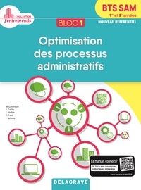  Delagrave - Bloc 1 - Optimisation des processus administratifs BTS SAM 1re & 2e  année - Pochette élève.