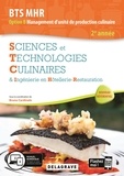Bruno Cardinale et Vincent Bouillon - Sciences et technologies culinaires (STC) 2e année BTS MHR - Pochette élève.