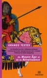 Marie-Christine Vinson et Jean-Marie Privat - Grands textes du Moyen Age et de la Renaissance.