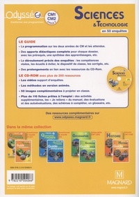 Sciences & Technologie en 50 enquêtes CM1-CM2 Odysséo. Guide pédagogique  Edition 2018 -  avec 1 Cédérom