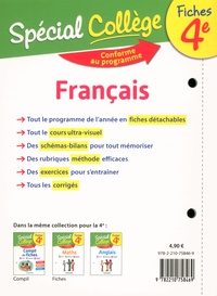 Fiches Français 4e Spécial Collège  Edition 2019