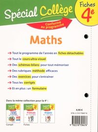 Fiches Maths 4e Spécial Collège  Edition 2019