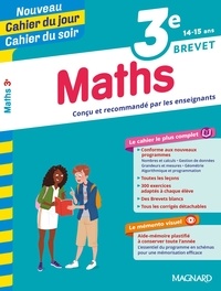 Annie Le Goff et Françoise Peynaud - Cahier du jour/Cahier du soir Maths 3e + mémento.