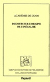  Académie de Dijon - DISCOURS SUR L'ORIGINE DE L'INEGALITE. - Concours de 1754.