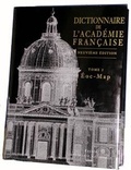  Anonyme - Dictionnaire De L'Academie Francaise. Tome 1 A-Enzyme.