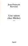 Jean-François Kervéan - Une saison chez Mickey.