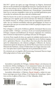 Le piège africain de Macron. Du continent à l'Hexagone