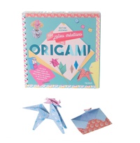 Mes jolies créations en origami. Coffret avec 150 feuilles recto verso aux motifs inédits en deux formats et 3 mètres de ficelle argentée pour guirlandes et suspensions