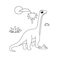 Dinosaures. Avec 1 pinceau à réservoir