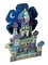Léa Fabre - Mon palais lumineux - Avec des stickers mosaïque, des stickers scintillants, du papier vitrail, 150 cristaux, 9 joyaux, 6 cartes prédécoupées et 1 guirlande lumineuse.