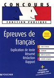 Thierry Marquetty - Epreuves de français - Explication de texte, résumé, rédaction, rapport.