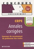 Jeanne Fénelon et Jean-Luc Buchy - Annales corrigées CRPE - Concours de recrutement de professeur des écoles.