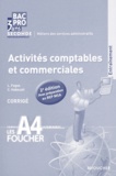 Luc Fages et Christian Habouzit - Activités comptables et commerciales 2e Bac Pro MSA - Corrigé.