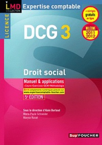 Marie-Paule Schneider et Maryse Ravat - Droit social DCG 3 - Manuel & applications.