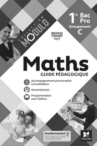 Denise Laurent et Fabien Auchère - Maths 1re Bac Pro Groupement C Modulo - Guide pédagogique.
